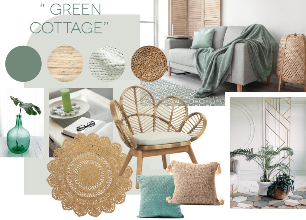 Green Cottage ambiance déco